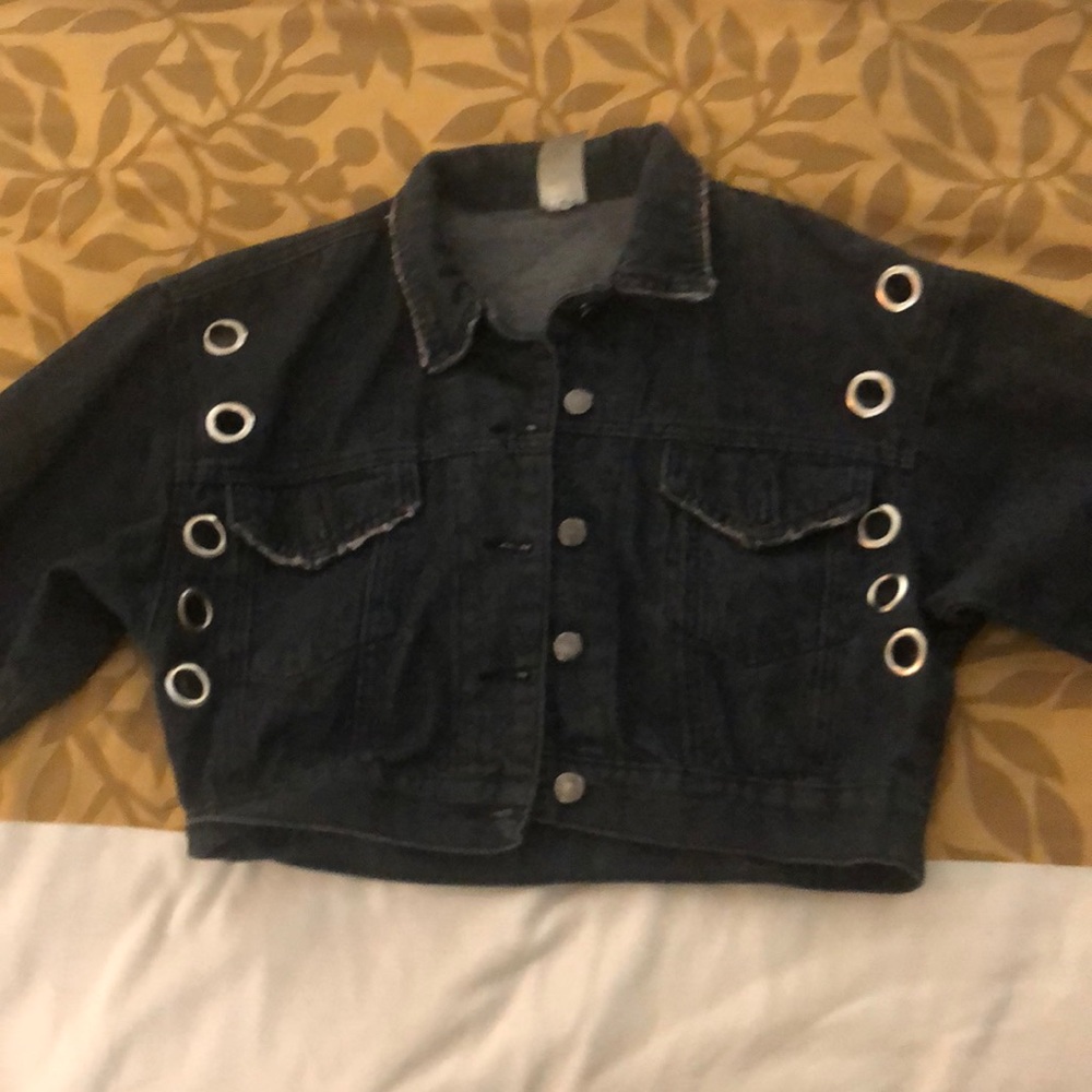 Black jean jacket